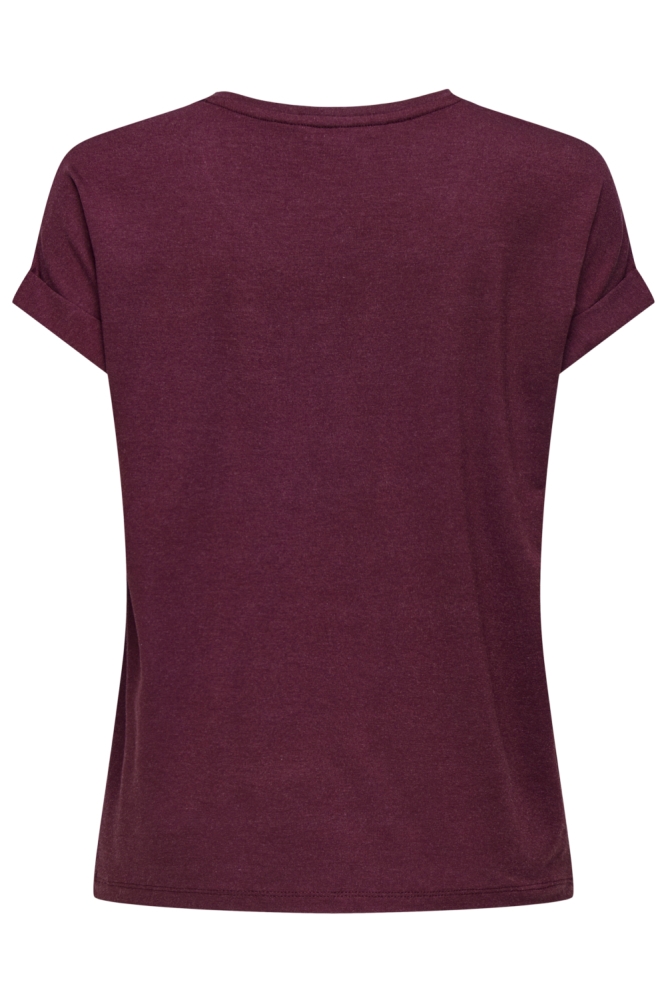 ONLMOSTER S/S O-NECK TOP NOOS JRS 15106662 BURGUNDY